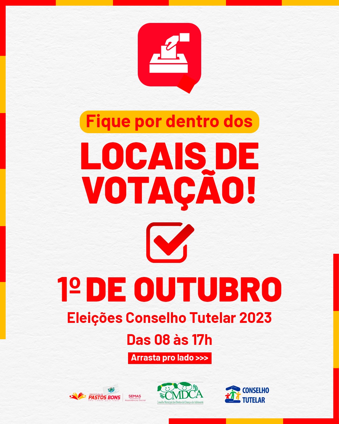 LOCAIS DE VOTAÇÃO - ELEIÇÕES DO CONSELHO TUTELAR 2023