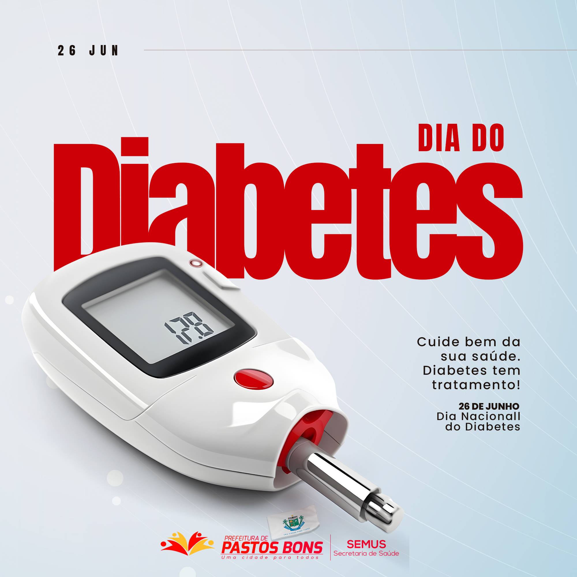 Hoje é o dia de conscientização sobre a diabetes, uma doença que afeta milhões de pessoas em nosso país